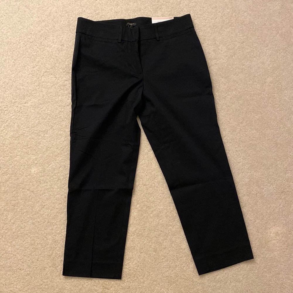 Ann Taylor signature crop petite black pants